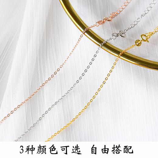 Prico Swan Four-leaf Clover Pendant 925 Sterling Silver Gold Plated 18k Gold Women's Necklace Clavicle Chain DIY Set Chain with Chain Rose Gold