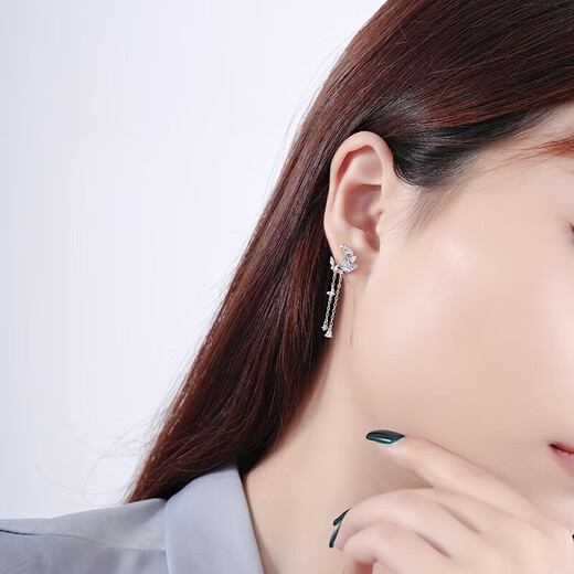 Su Shiliu butterfly earrings 925 silver earrings for women, high-end earrings, long tassel earrings, birthday gifts for girlfriends and wives, a pair of small fresh butterfly earrings
