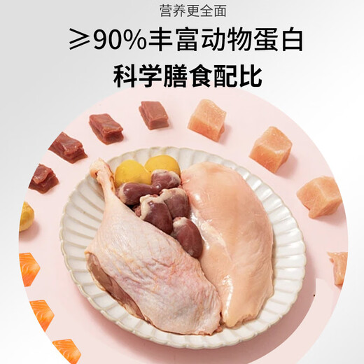 OIMG Pet Pigeon Grain-Free Cat Food Full Price Freeze-Dried Cat Food Cat Main Food Adult Cats and Kittens Universal Fat Gaining Pigeon Meat Formula (Nutritional Single Food) 6Jin Jin equals 0.5kg (two packs)