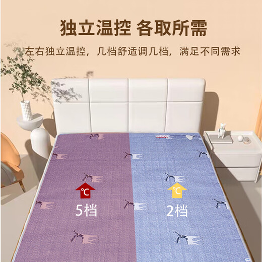 Guiren Meng Dual control of plumbing and heating blankets with increased temperature adjustment for household constant temperature comfortable water circulation electric mattress intelligent power outage, high and low gear length 2.0 meters * 1.8 meters wide dual control