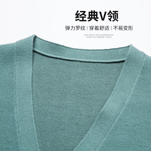 Hengyuanxiang Stricker Strickjagd-Herren Frühling und Herbst Herrenfarbe für Männer vielseitiger Pullover mittleren Alters im mittleren Alter mit Wolle, lässige warme Jacke