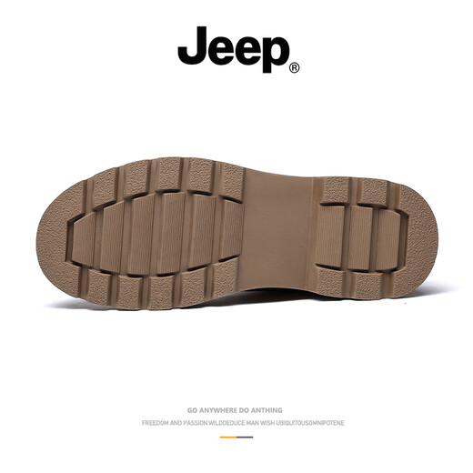 Jeep Jeep Martin Boots Herren Sommer 2025 Neue hohe Top -Schnee -Modedicke alleinige Arbeit Boots Männer große gelbe Stiefel Herrenschuhe gelb 40