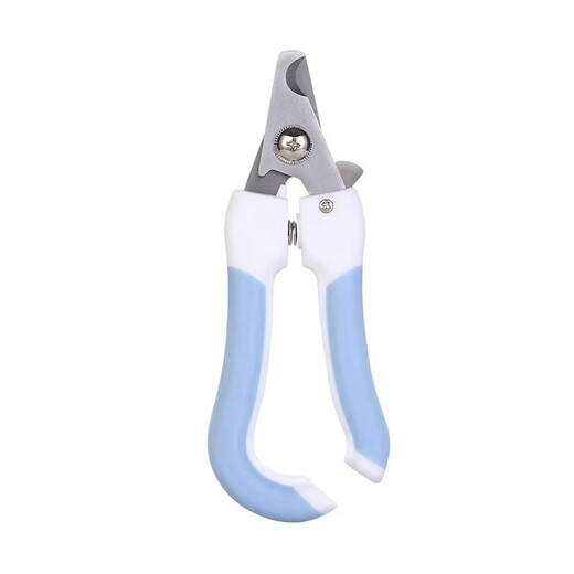 Nail scissors for pets, cat scissors artifact manicure tools, cat paw set, pet scissors blue (scissors + file)-16cm