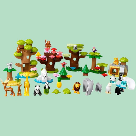 乐高（LEGO）得宝系列世界野生动物积木140pcs10975儿童积木 世界野生动物