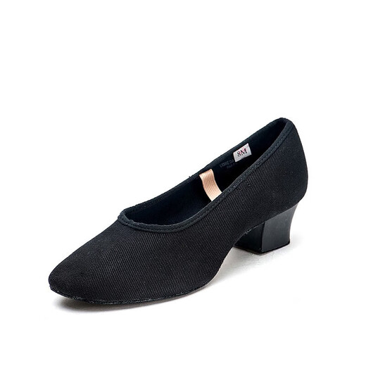 Sansha (Sansha) Sha ethnic belly dance canvas leather sole ballet shoes teacher practice shoes examination shoes CL35C black 39