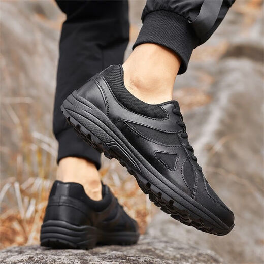 3531 new physical fitness shoes WJ training shoes men's outdoor ultra-light hiking shoes mountaineering trail running shoes fire training black running shoes black WJ 42