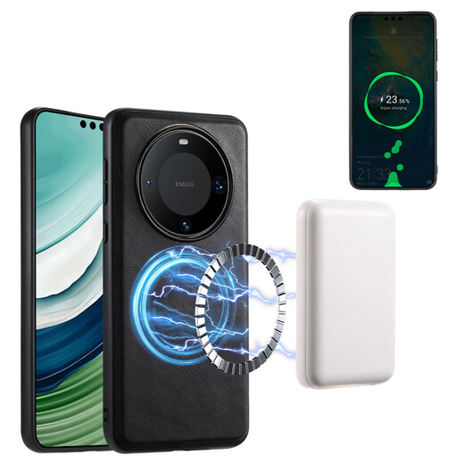 有朋（YouPeng）华为mate60Pro手机壳磁吸卡包Mate60带卡套放卡mate60pro+插卡手机套可放卡片magsafe皮套p车载磁 黑色 手机壳+卡包 华为 Mate 60 Pro