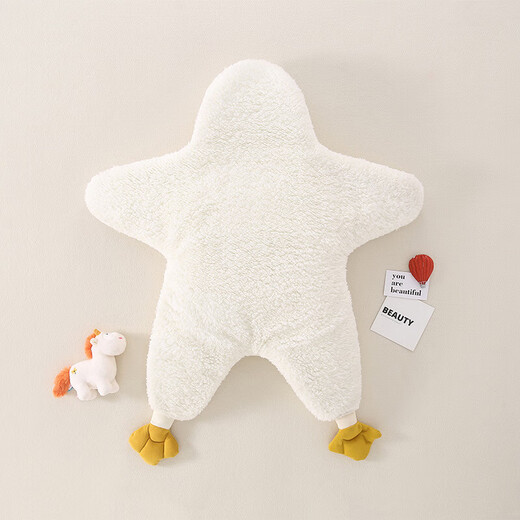 Xianzhe Yipai Big Star White Goose Baby Sleeping Bag Spring, Autumn and Winter Thick Newborn Baby Jumpsuit Starfish Huddling Quilt Warm Romper Suit Main picture 66cm (0-3 months)