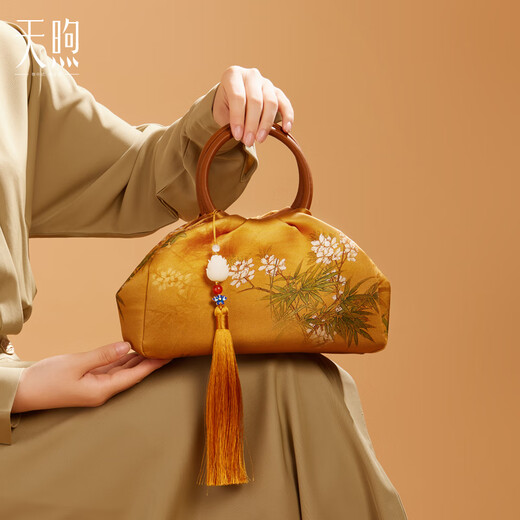 PMSIX Bolsa para mujeres Regalo madre para la madre Patrimonio cultural intangible Mulberry Silk Nuevo chino Cheongsam Hand-Hands One-Ho-Ho-Ho-Hourbody Bolse