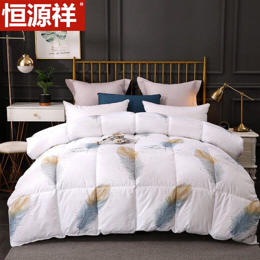 Duck down quilt 100% children, always down quilt thickened and warm winter quilt core 95 white goose down hotel single, feather white has been quality-checked 100% white goose down 150x200cm3Jin[Jin equals 0.5 kg] summer quilt