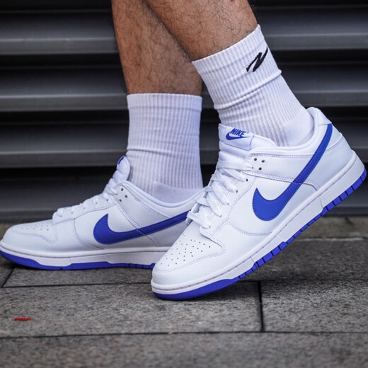 Nike (NIKE) official Dunk Low men's shoes casual shoes retro sport shoes black and white panda DD1391-100 DV0831-104 blue and white 44