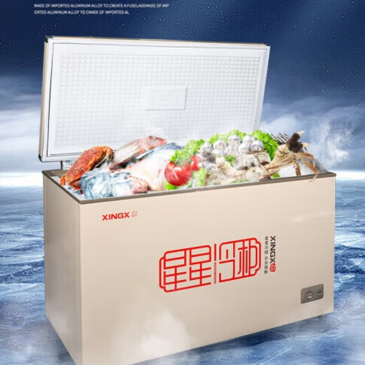 Fituez commercial Xingxing (Xingx), Convrification de réfrigération Fituez de grande capacité, armoire de crème glacée de porte haut ouverte [701 litres] Liuguang Gold BD / BC-701A