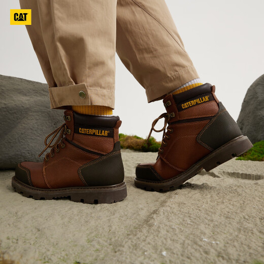 BOTAS DE CAT CARTER MARTIN BOOTS Men's Shoes Men's Casual Worker Worker Zapatos Classic Cowhide Surfie Anti-Slip Worker Boots Brown Red 41