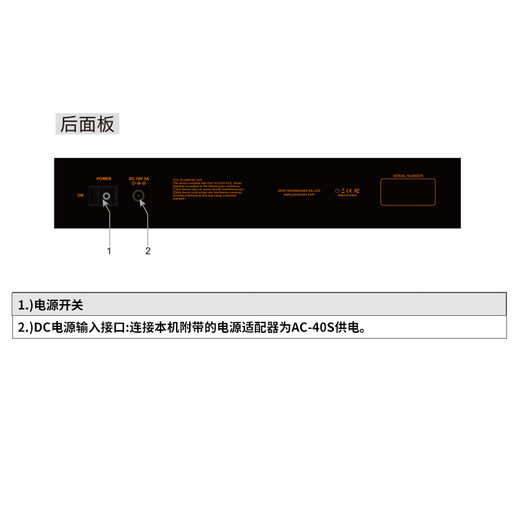 JOYO Guitar Singing Speaker AC40S Outdoor Roadshow Indoor Live Broadcast Internal Recording of Karaoke Charging Bluetooth Speaker AC-40S+JW-03 Musical Instrument Wireless Connector