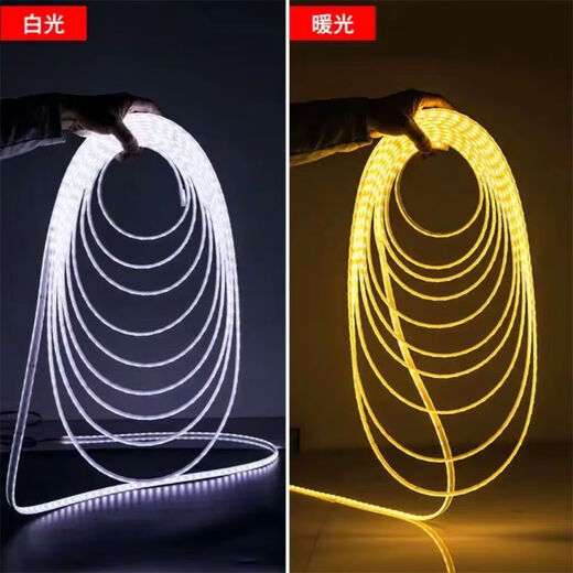 Baihuan BAIHUAN 12V48v60v72v light strip for night market low-voltage LED light for street stall with waterproof tricycle electric car brand prefix 24-72V high brightness white light 5 meters waterproof