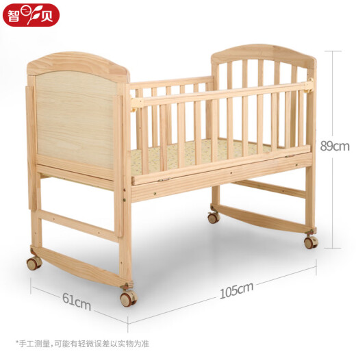 Zhibei baby cot bosque sólido mesa de pañales multifuncional recién nacido puede empalme la cama para niños zb698+ ropa de cama de colchón