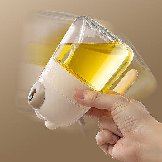 Baijie glass atomized spray bottle soy sauce bottle kitchen household barbecue spray bottle leak-proof no oil condiment bottle cream white