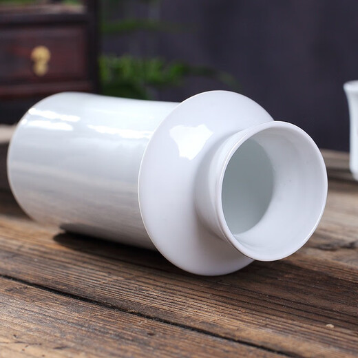 Jiulou Pavilion Jingdezhen high white ceramic old-fashioned rice wine scalding pot ancient Chinese wine warmer wine set 3 pieces of snow scenery standard = 1 pot 1 liner 1 wine glass