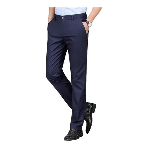 [Keine Bügeln und Anti-Falten] Hosen, Männerhosen, Männerhose, Anzughose, Hosen, professionelle Herrenhosen, Arbeitshose, schwarzes Bruder-Bruder-Muster 722 [regulärer Stil] 33 [2 Fuß 6 Taille]