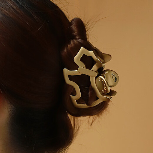AGATHA/Ai Jiasha puppy hair clip headdress high-end hairpin female [birthday gift] give girlfriend shark grabbing golden hair clip