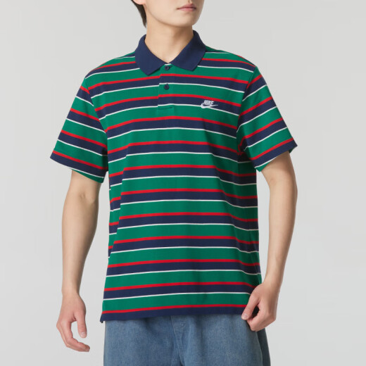 
Nike (NIKE) short-sleeved T-shirt men's summer sports and casual breathable POLO shirt tennis lapel breathable top DM6951-010 FN3897-410 M