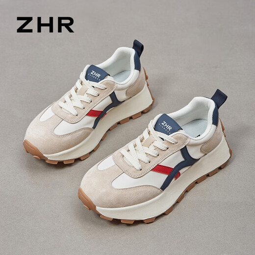 ZHR casual shoes for women in autumn retro sports thick sole shoes for women to increase height and make them look slimming shoes for women G686 Milan 36