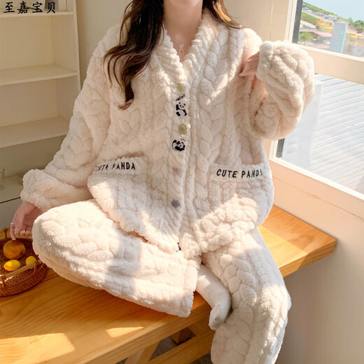 月子服冬季12月份产后加厚加绒珊瑚绒大码孕妇睡衣可调节哺乳出院 MY-9923 绿色口袋蝴蝶结 [ 哺乳 XL(建议130-150斤)