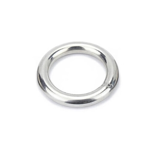 Jinchao 304 stainless steel traceless ring circle O-ring hanging ring solid seamless steel ring yoga connection ring steel ring M4*50 (2 pieces) seamless