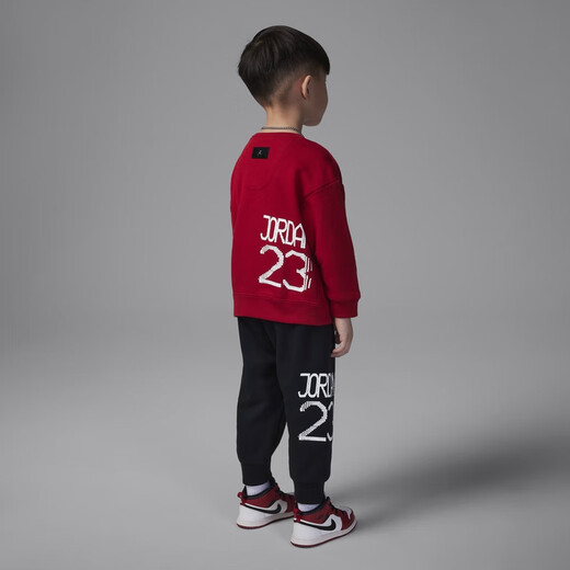 耐克（NIKE）Jordan官方耐克乔丹新年蜕变系列男童婴童上衣和长裤套装IF8837 687健身红 100cm 3T