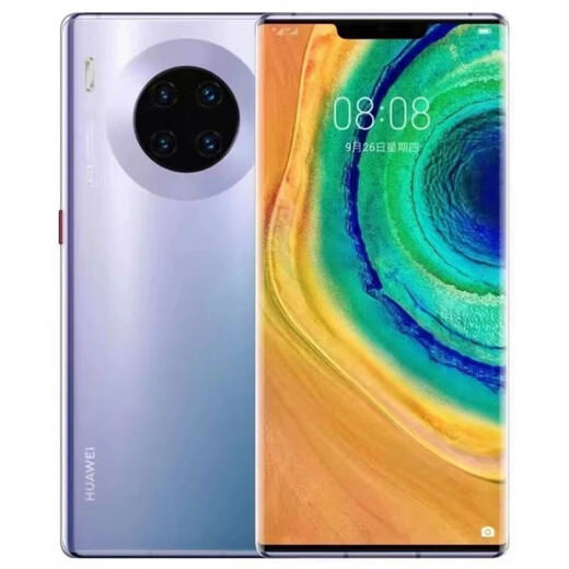 Второй рукой Huawei Mate30pro Mobile Phone 5Gmate30 Kirin 990 Процессор Hongmeng Human Face Mate30pro Bright Black (Face + Password + Direct Ecrem