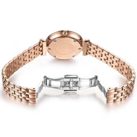 Leimai Reimah Watch Women's Fashion's Diamond-Diamond Water Water Water Water Water 18k Fritillar Face Quartz Belt Bindo de acero 6182 Superta de carcasa de placa blanca