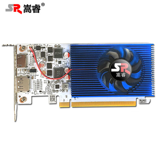 Коллекция Songrui Collection Half-Height Knife Card Card Card совершенно новый GTX1060/1050TI/1650/1030/RX550 Server Промышленное управление All-In-One Mini Case Ops Компьютерная графическая карта 2-экрана GT1030 2G D4 Office Card Card DP+HDMI.