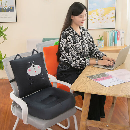 Yingzhu'er's new one-piece seat cushion, office sedentary chair cushion, heightening student butt cushion, extra thick one-piece seat cushion, anti-slip cushion - My Neighbor Totoro, extra thick version (under 1.5 meters)