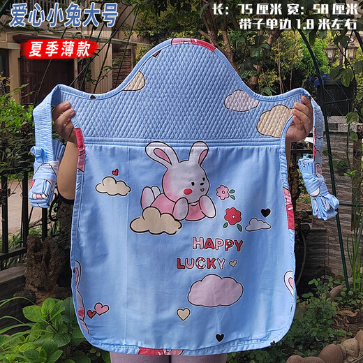 
CLCEY traditional old-fashioned baby strap bag front-heel back style summer thin model Yunnan Guizhou cotton back fan summer thin model small dinosaur gray plus size