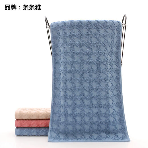 Tiaotiao thin towels pure cotton 100% cotton for adults and children to wash face and bathe at home, soft, water-absorbent, non-shedding, skin-friendly and comfortable 6 pieces (5004) soft, water-absorbent, skin-friendly and non-shedding, 73x33cm single 75g 100% cotton