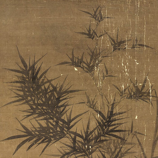 Yuan Gu'an Bamboo Stone Picture Ink Bamboo Picture ancienne fleur et peinture d'oiseau Scroll Famme Painting Replica Painting Antique peinture suspendue peinture Yuan Li'an Bamboo et Bird Picture 12808 30x50 cm (pulvérisation de la peinture Coeur) Paper de riz