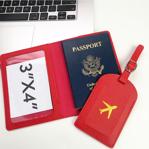 护照保护套卡通 现货跨境logo定制旅行登机牌pu皮革行李牌护照夹 饭团高品质定制