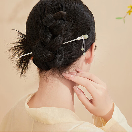 Kamalun (KAMALUN) hairpin for women 2025 new style ancient style hairpin new Chinese style high-end tassel step shake hairpin Hanfu hair accessories for girlfriend Magnolia flower hairpin + brand gift box