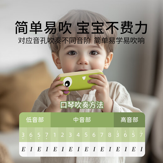 Lige German brand children's harmonica special blowing instrument for beginners in infant silicone toys children's mouth organ Motorga Penguin