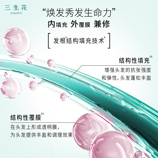 
Sanshenghua Pechoin fluffy and plump essential oil fragrance shampoo 500ml silicone-free shampoo controls oil and prevents hair flattening