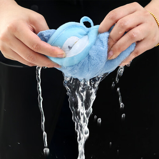 Miaoran rags 22.5*40cm 3 thick absorbent quick-drying hanging hand towels cute cartoon kitchen and bathroom hand towels