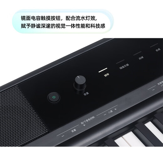 美得理（MEDELI）电钢琴SP-C120重锤88键配重便携重锤电子钢琴 黑色琴头+黑脚架