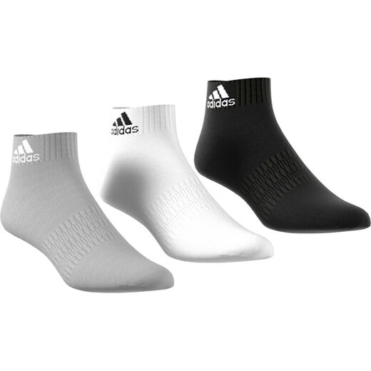 阿迪达斯（adidas）官方男袜女袜秋季新款袜子三双装跑步健身短袜透气休闲中帮袜 IC1283/三双装 S(建议37-39码)