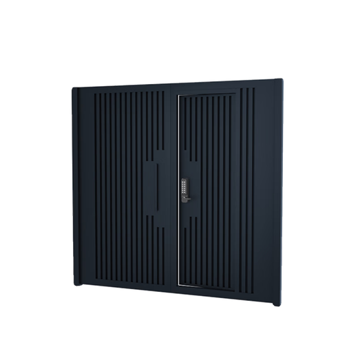 奇立彩铝合金庭院门别墅大门双开门户外不锈钢现代农村铁艺院子大门定制 款1【镀锌铁】每平方