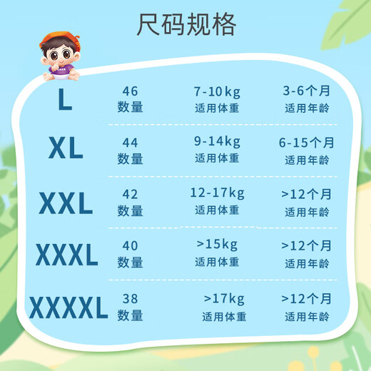 大黄鸭尿裤拉拉裤尿不湿新生婴儿xl码尿布湿弱酸低敏尿裤学行裤 L9-14kg(46片一包)