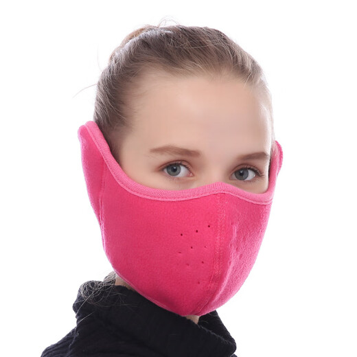 HengTravler冬季成人户外摩托车防寒防风摇粒绒保暖口罩耳罩面罩情侣口罩 A608(迷彩)男女