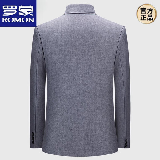 ROMON middle-aged and elderly autumn and winter Chinese tunic suit daily business banquet father's suit Chinese style suit Mao's tunic suit dark gray 170/72A