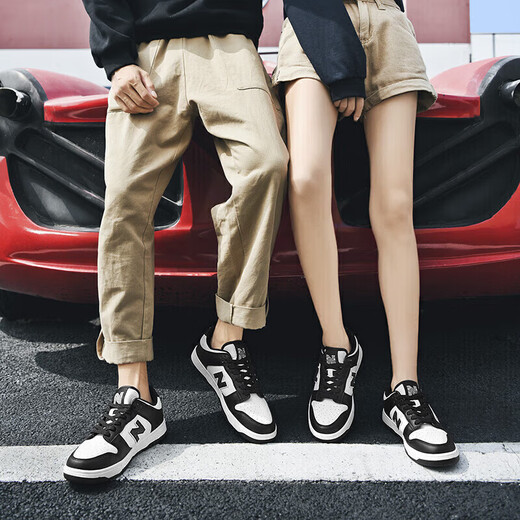 New Balance Men's Shoes N Sneakers 2025 Spring and Summer Shoes Casual Shoes Couples Sports Shoes White Shoes Black and White Panda Travel Shoes 3 727 Black and White 39