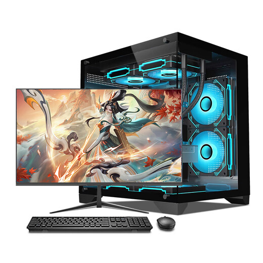 Niutou 64G Memory Core i7 Liter 24 Core E-Sports Desktop Computer 4060 E-Sports Host Huhn essen unabhängige Display-Büro-Assembly Langer Subvention Home Game Design Computer-Maschine D: i9 Level 12 Kern 丨 32G 丨 1050ti 丨 Stabiles Hühneressen Single Host [2025 New Model + Five-Years Garantie]