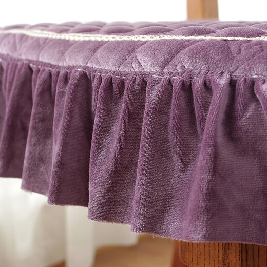 Frangomu cushion home dining chair cushion chair butt cushion winter thickened non-slip European dining table and chair cushion stool cover seat cushion Dandelion-Champagne 43X45cm universal size single piece